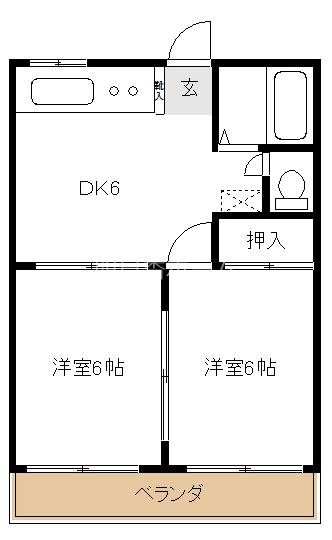 サンセリテくらなみA（マンスリーマンション） 間取り