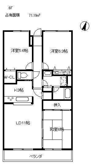 ファミール千葉公園　 間取り