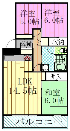 入船西エステート 間取り