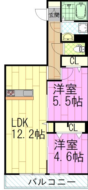 グラナーデ中葛西Ⅱ 間取り