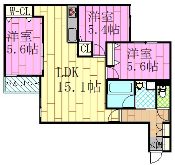 MOCRAFT中葛西 間取り