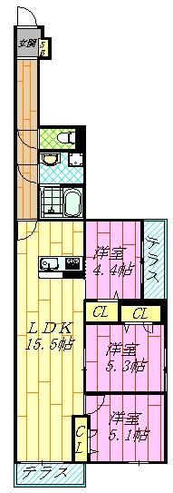 セレスティア東葛西Ⅴ 間取り