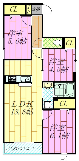 セレスティア東葛西Ⅴ 間取り