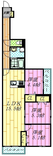 セレスティア東葛西Ⅴ 間取り