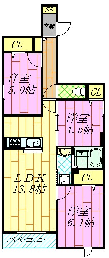 セレスティア東葛西Ⅴ 間取り