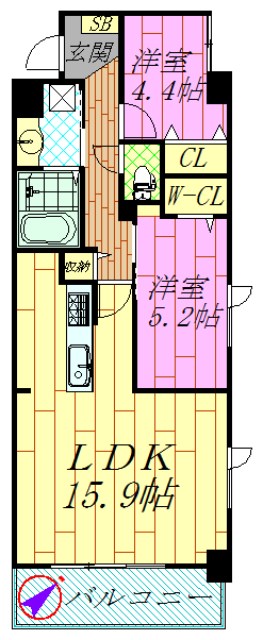 クレアガーデン 間取り