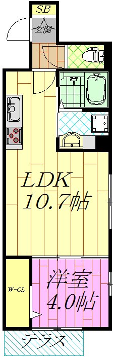プラムブロッサム　イースト 間取り