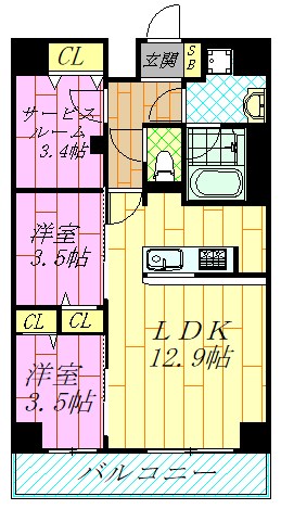 グランカーサ西葛西 間取り