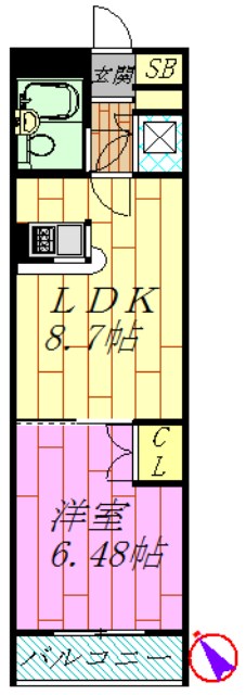 ローズマンションA15 間取り