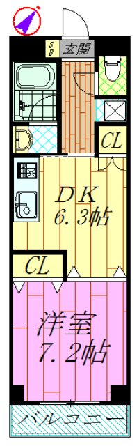 ドールタカナシマンション 間取り