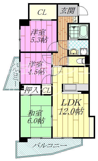 デルックス　カサイ 間取り