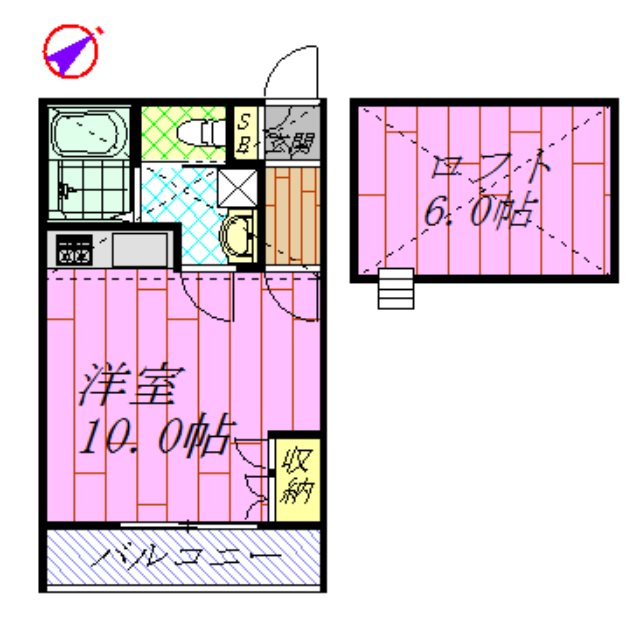 ハイソ・マイハマ 間取り