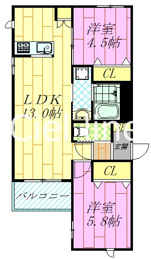 DOビル北栄へーベルメゾン 間取り
