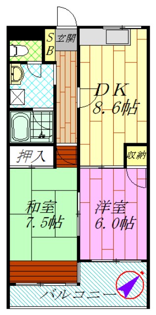 パレドール・イースト 間取り