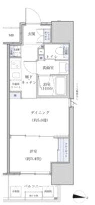 パークアクシス名古屋山王橋 間取り