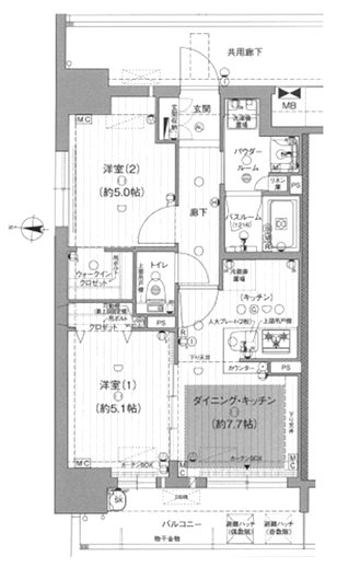 プレサンス ロジェ 金山ミッドゲート 間取り