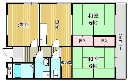 メゾン中塚 間取り図