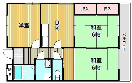 メゾン中塚 間取り図