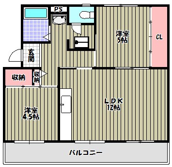 ヴィラナリー狭山　2号棟 間取り