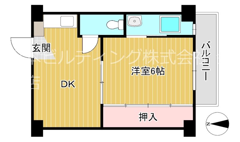 ビレッジハウス南野田1号棟  間取り図