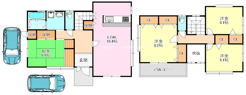 和泉市万町戸建 間取り図