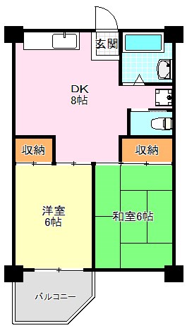 ビレッジハウス泉北栂タワー 間取り図