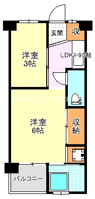 ビレッジハウス伏屋5号棟  間取り図