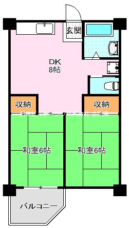 ビレッジハウス泉北栂タワー 間取り図