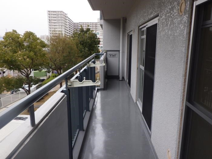 UR光明池駅前5号棟 ベランダ