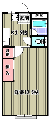 薮内ハイツ 間取り図