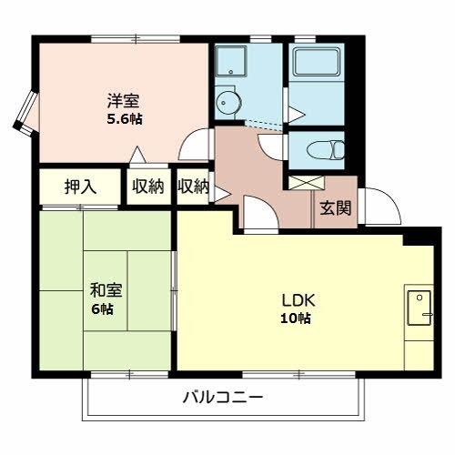 ブラウンヒルズ東山B 間取り図