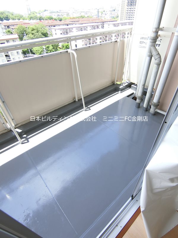 UR泉北鴨谷台三丁団地4号棟 ベランダ