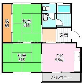 ＵＲ金剛団地　347号棟 間取り図