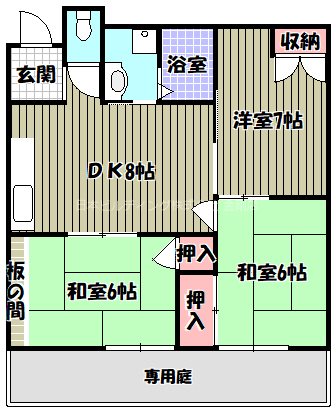 ヴィラ千代田 間取り図