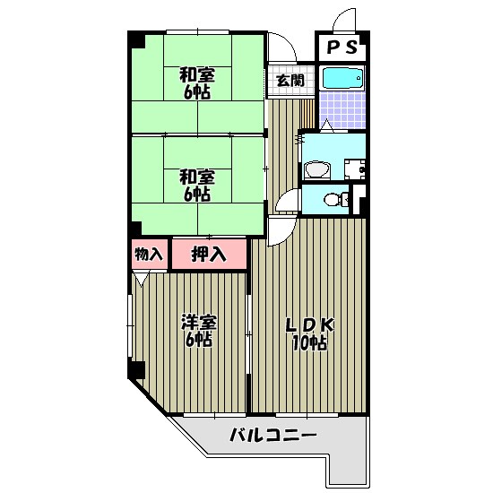 アプティ３番館 間取り図