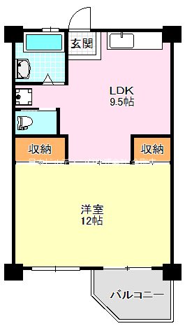 ビレッジハウス泉北栂タワー 間取り図