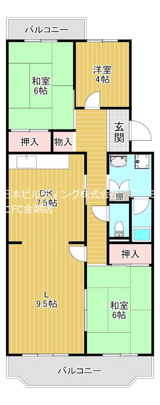 ＵＲ藤沢台第3住宅　312号棟 間取り図