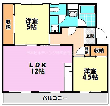 ヴィラナリー千代田９号棟 間取り図