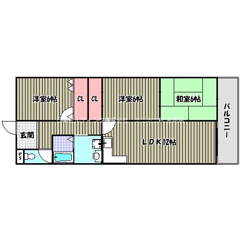 HIGASHIOマンション 間取り図