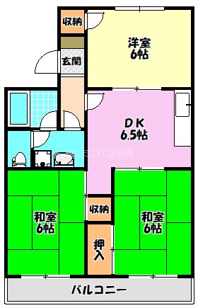 マンションフローレンス 間取り図