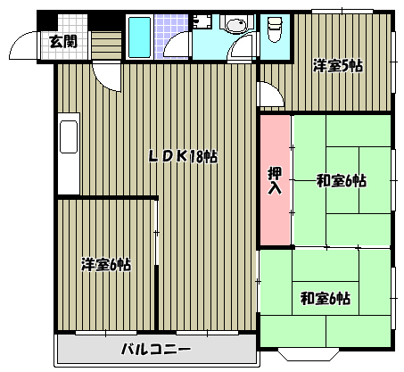 ハイツバームス 間取り図