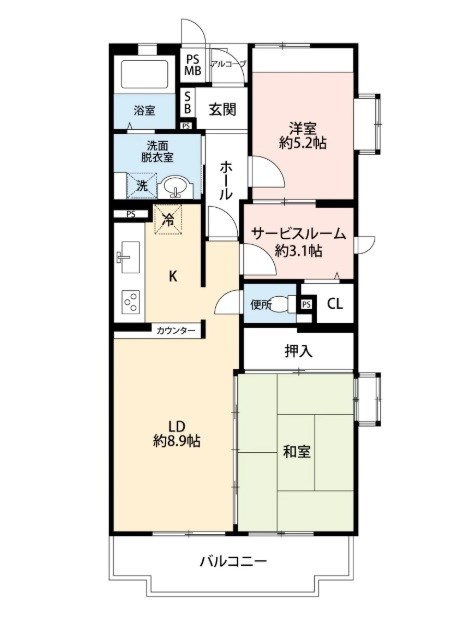 ロジェ長野　5棟 間取り図