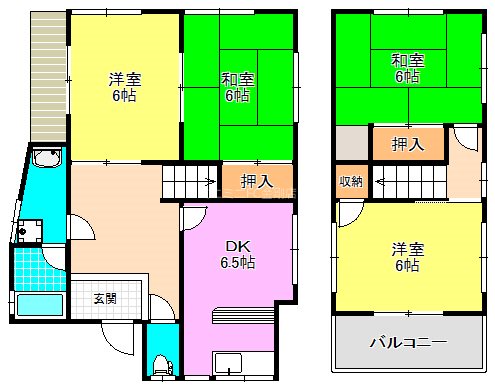 木戸西町3丁目戸建 間取り図