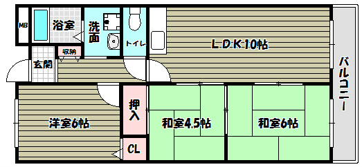 アプティ３番館 間取り図