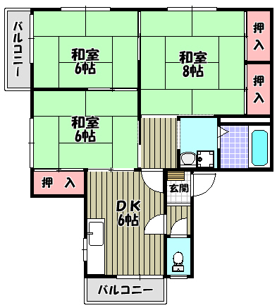 サンハイツＢ 間取り図