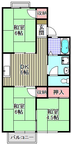 緑ヶ丘ハイツ 間取り図