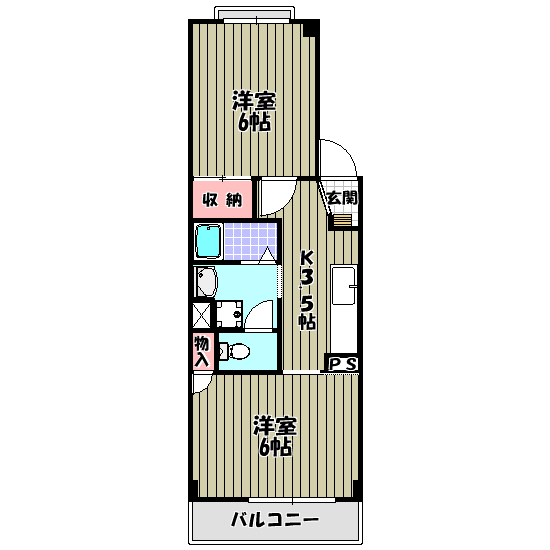 グリーンヒルハイツ 間取り