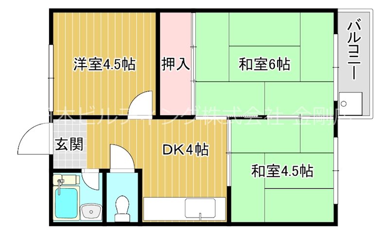 小田第一マンション 間取り図