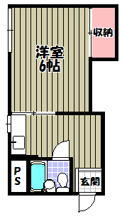 奥山ハイツＢ棟 間取り図