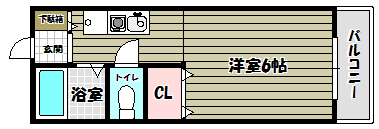 レオパレス滝谷 間取り図